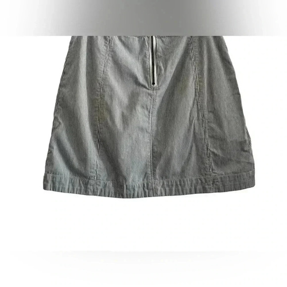 Anthropologie Pilcro & The Letterpress Blue White Pinstripe Mini Skirt Size 8 - Picture 5 of 16